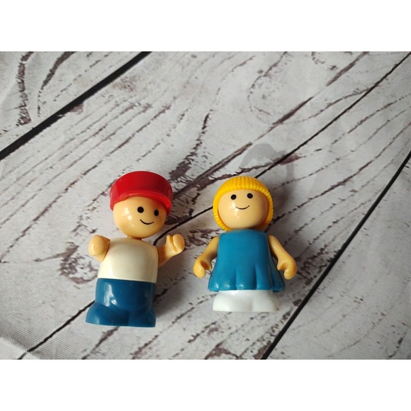 Vintage Playskool Lil Playmates Lot Of 3 Figures Boy Girl - Picture 1 of 5
